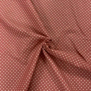 100% Cotton  - Rose and Hubble - Spot - Dusky Pink - Sold by Half Metre