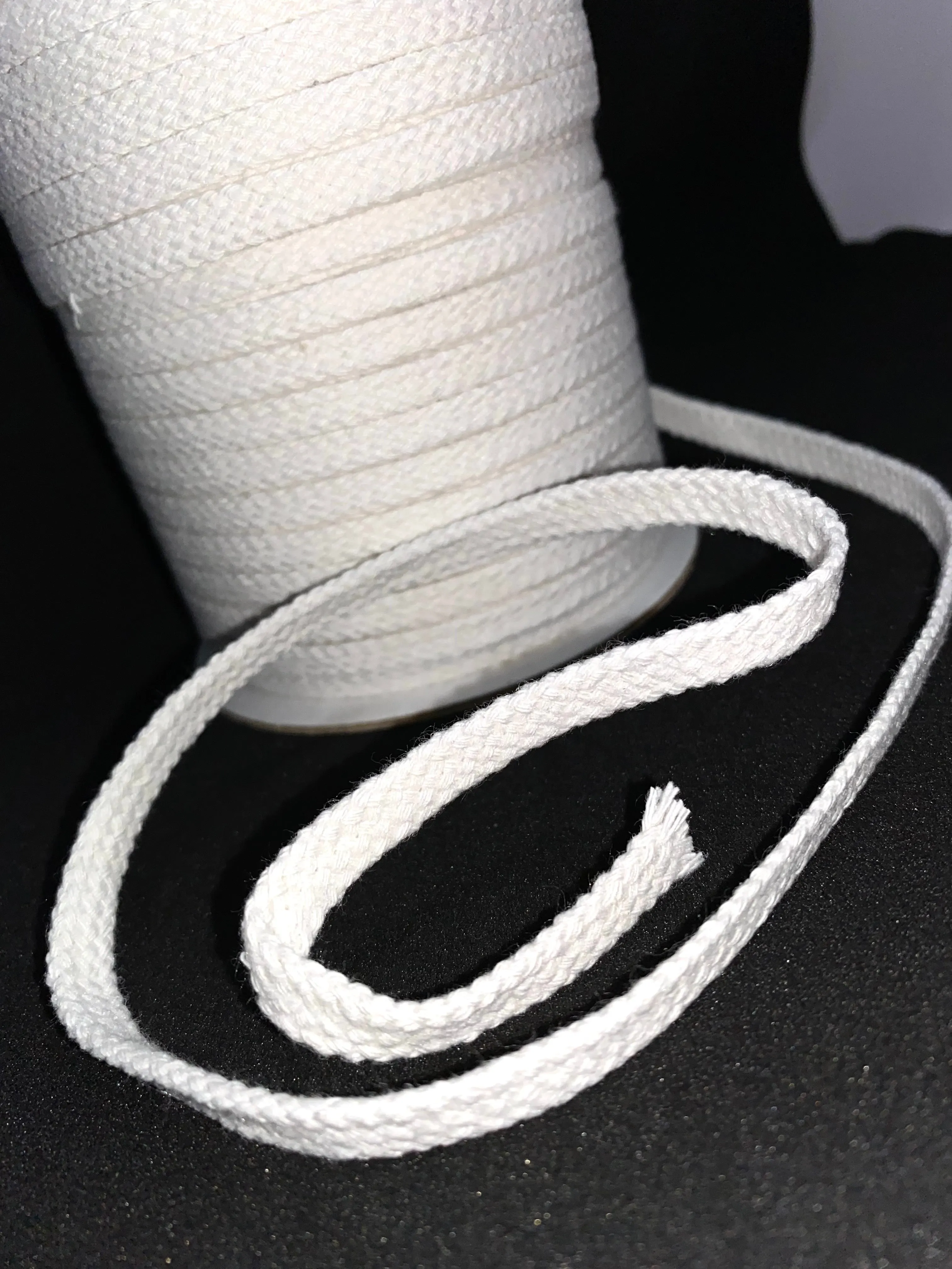 1/4" Natural Flat Cotton Cord