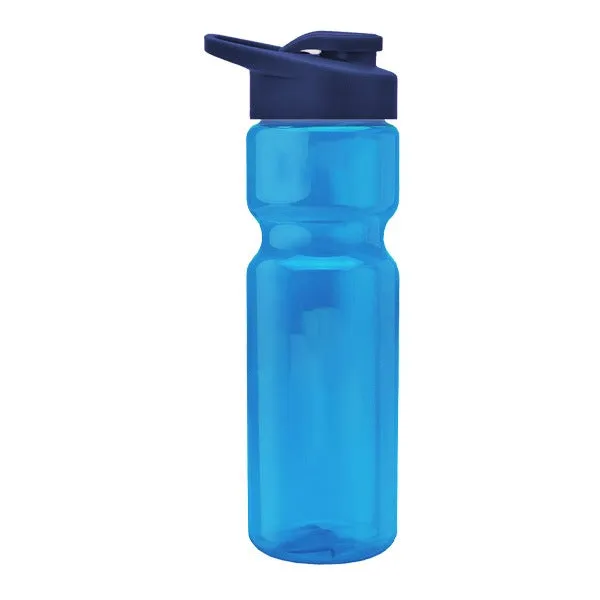 28 Oz. Poly-Pure Bottle - Drink Thru Lid (Q343722)