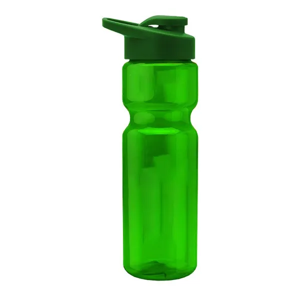 28 Oz. Poly-Pure Bottle - Drink Thru Lid (Q343722)