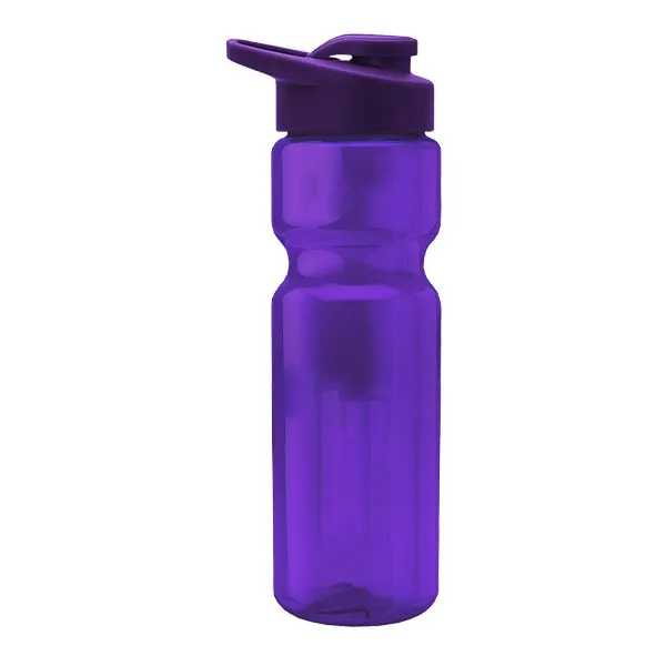 28 Oz. Poly-Pure Bottle - Drink Thru Lid (Q343722)