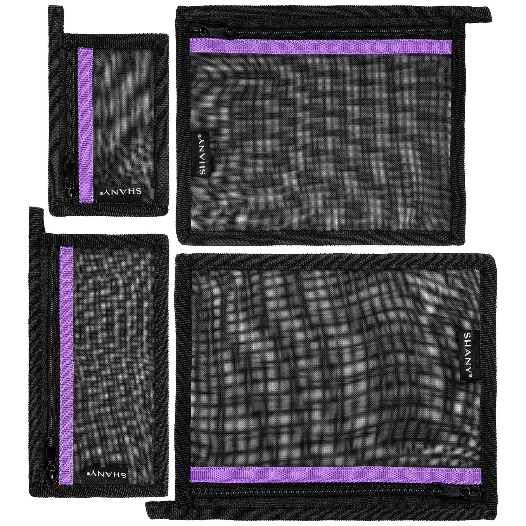 4-in-1 Mesh Travel Toiletry and Makeup Bag Set