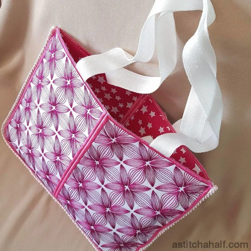 Abstract Orchid Skinny Tote