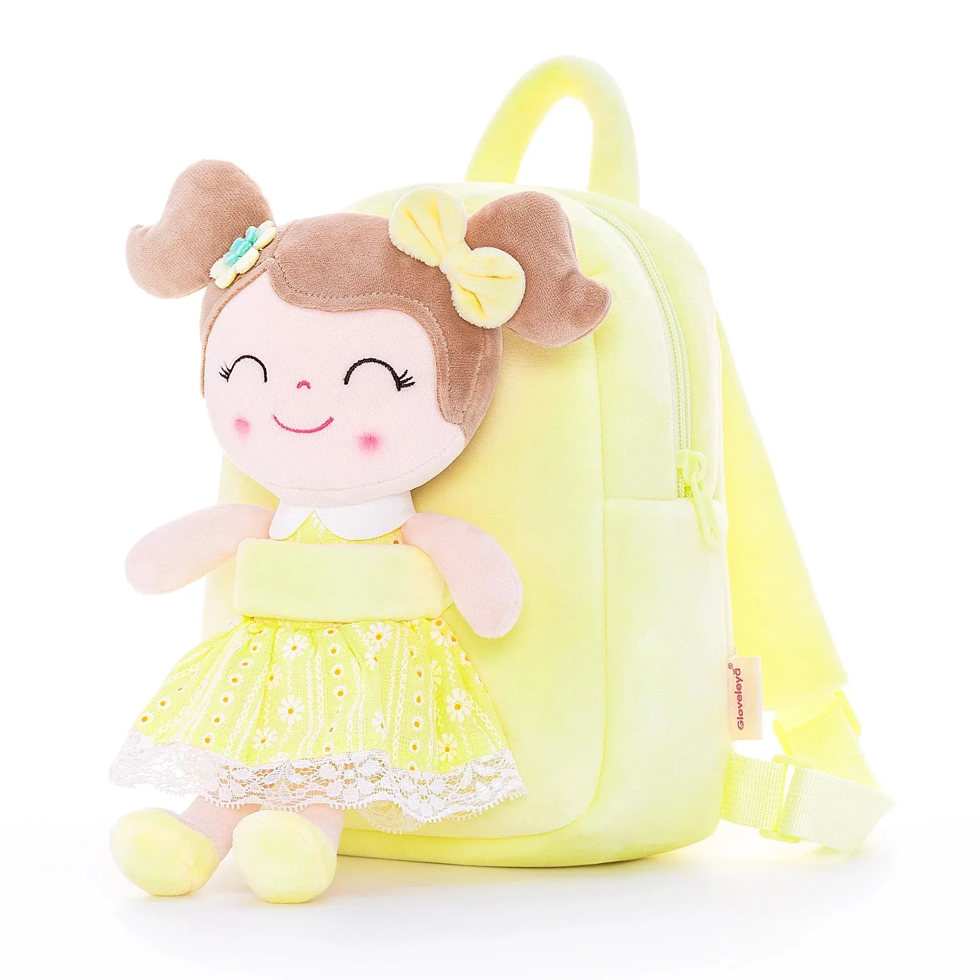 Adorable Plush Doll Backpack for Kids – Gloveleya Gift for Girls