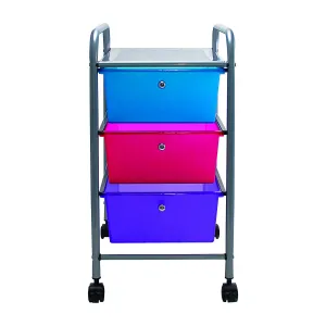 Advantus 3-Drawer Organizer, w/ Casters