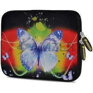 Amzer 7.75 Inch Neoprene iPad/Tablet Sleeve - Caribbean Butterfly