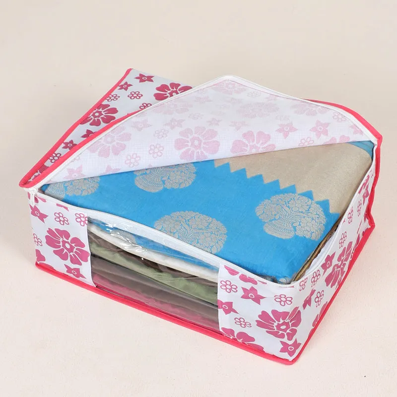 Aura Floral Saree Cover - Set Of Three