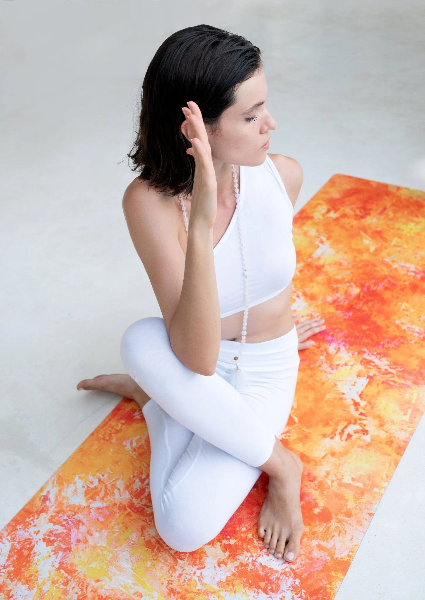 Aurelia Orange Gallery Yoga Mat