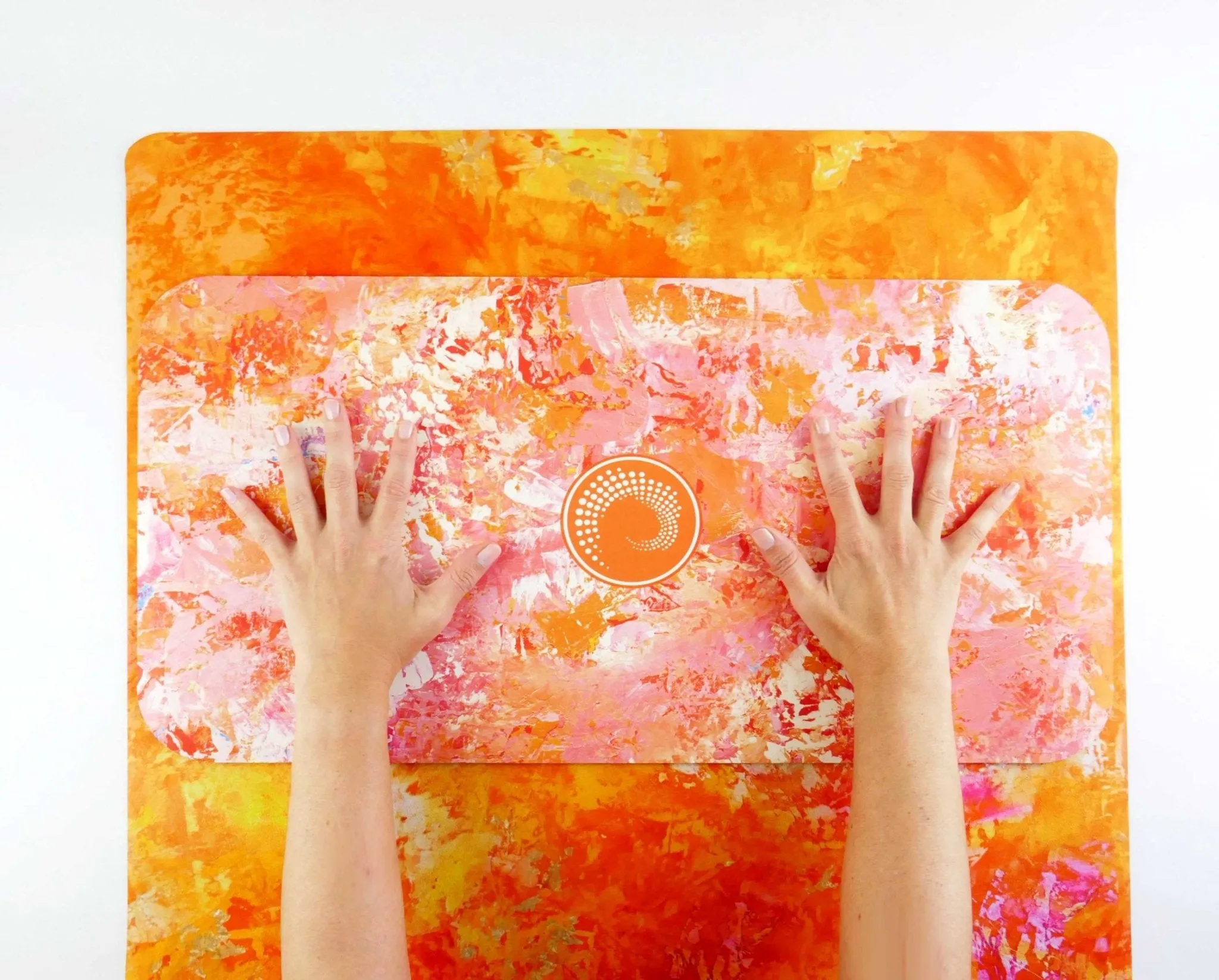 Aurelia Orange Gallery Yoga Mat
