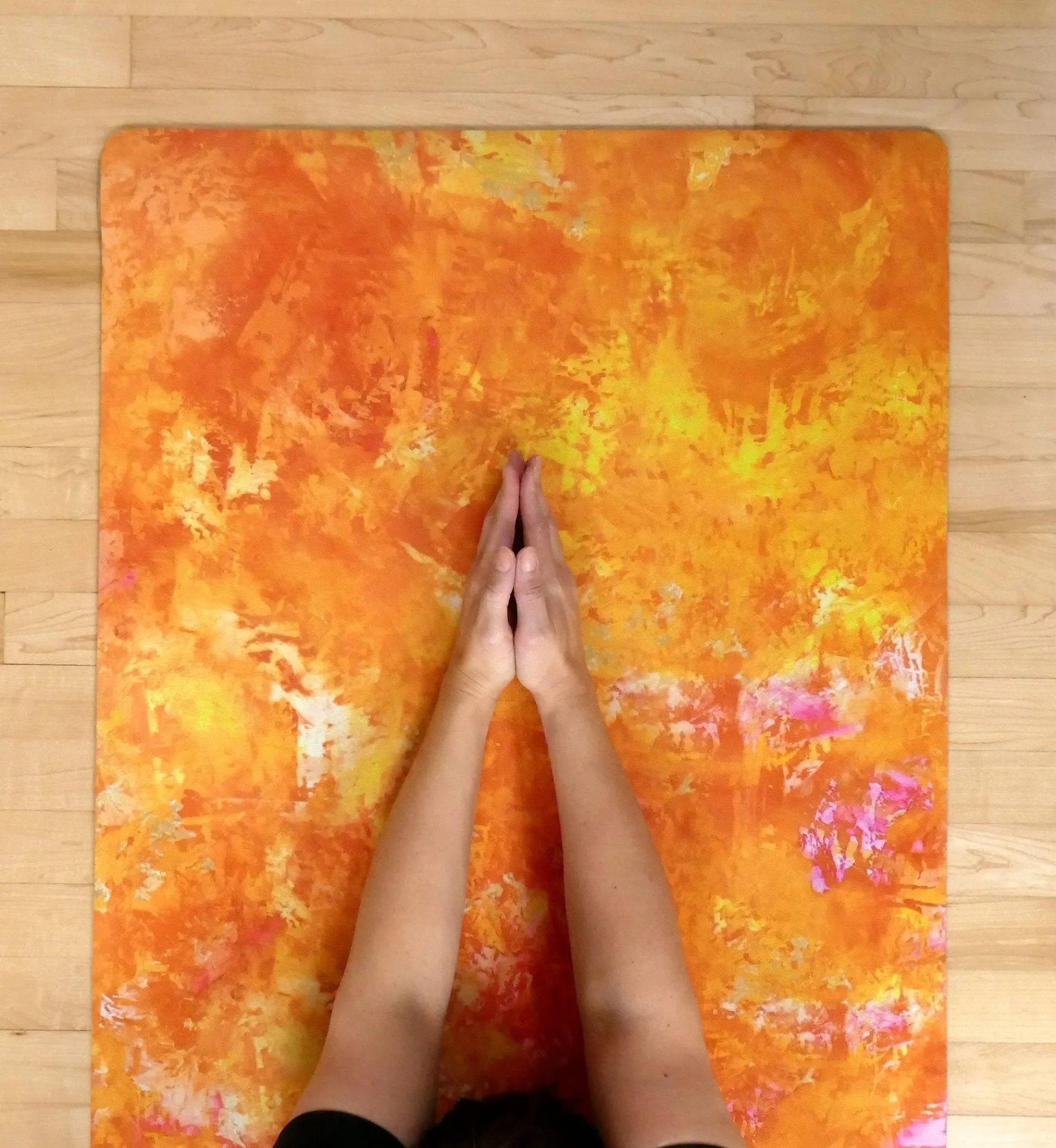 Aurelia Orange Gallery Yoga Mat