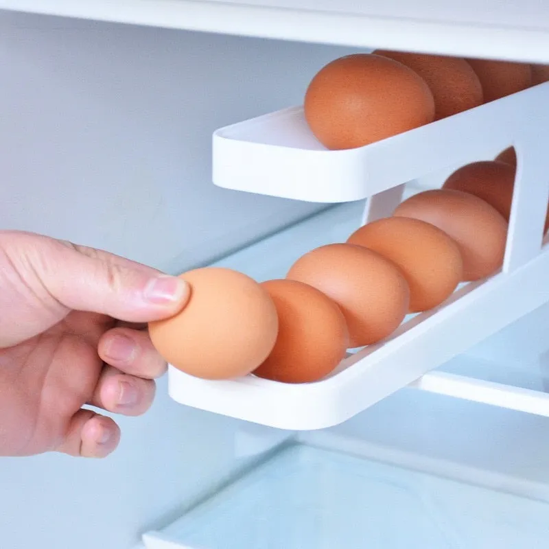 Automatic Scrolling Egg Rack Holder