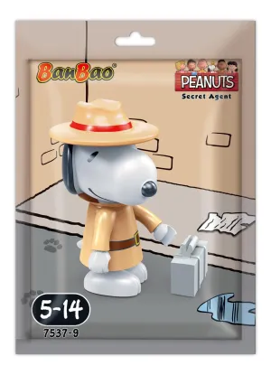 BanBao Peanuts Mini Figure - Secret Agent Snoopy