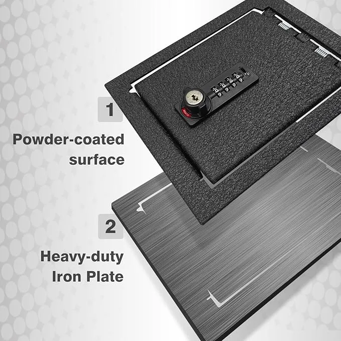 BestEvMod Center Console Organizer Safe Vault LockBox Compatible with Rivian R1T R1S 2022-2025 Pickup Safe Vault Console Storage Interior Organizer with 4 Digit Combo Lock Security Anti-Theft