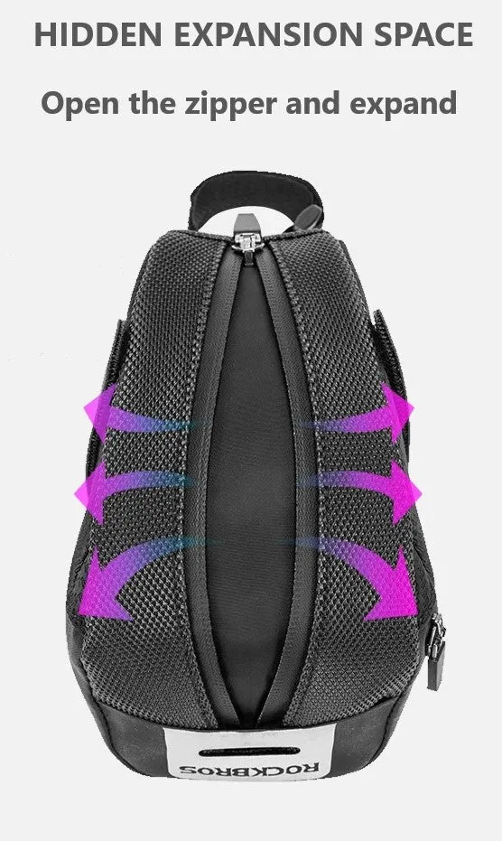 Bike Saddle Bag Under Seat, Strap-on