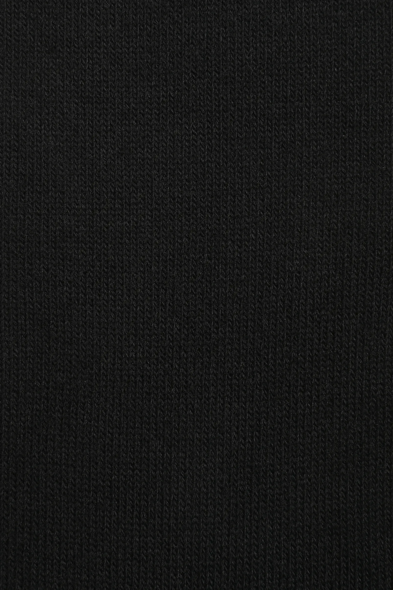 Black Flat Knit Sock