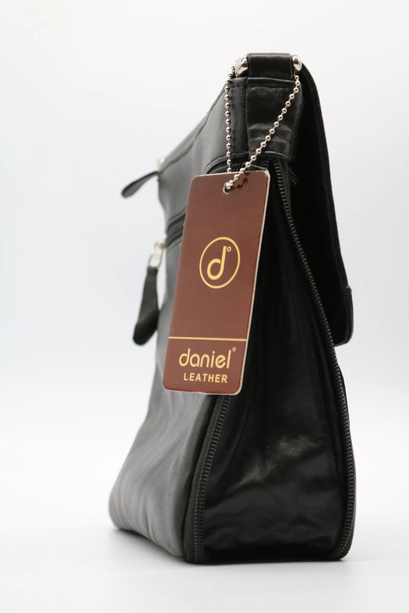 Black Leather Cross Body Bag