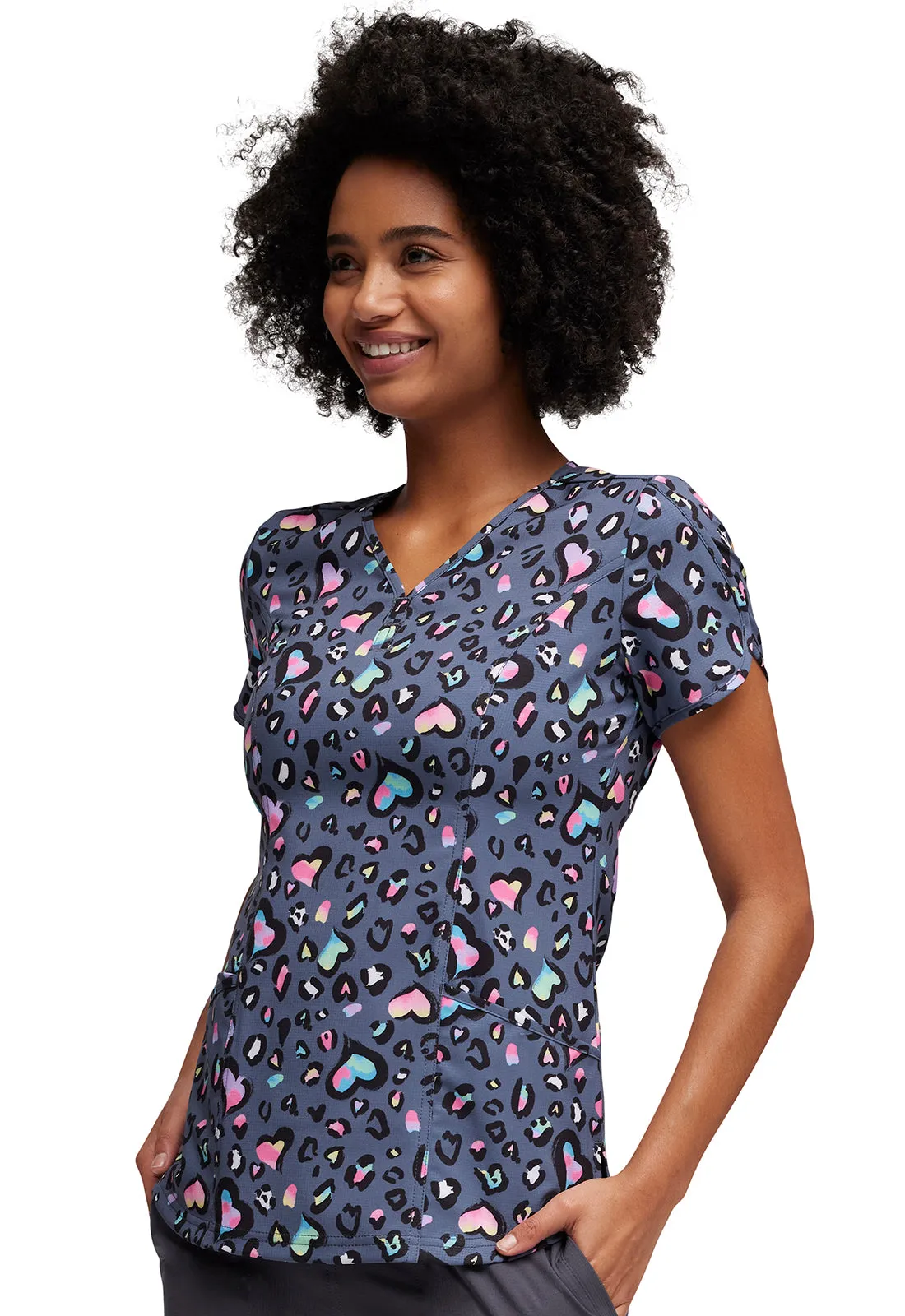 Break On Through - Women's V-Neck Print Top