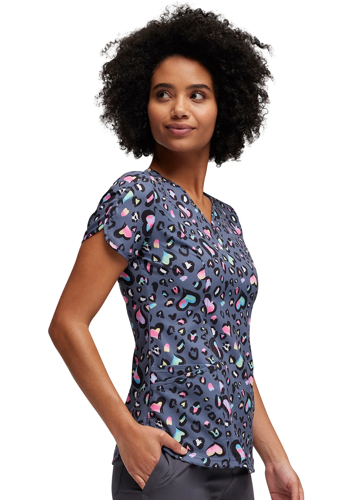 Break On Through - Women's V-Neck Print Top