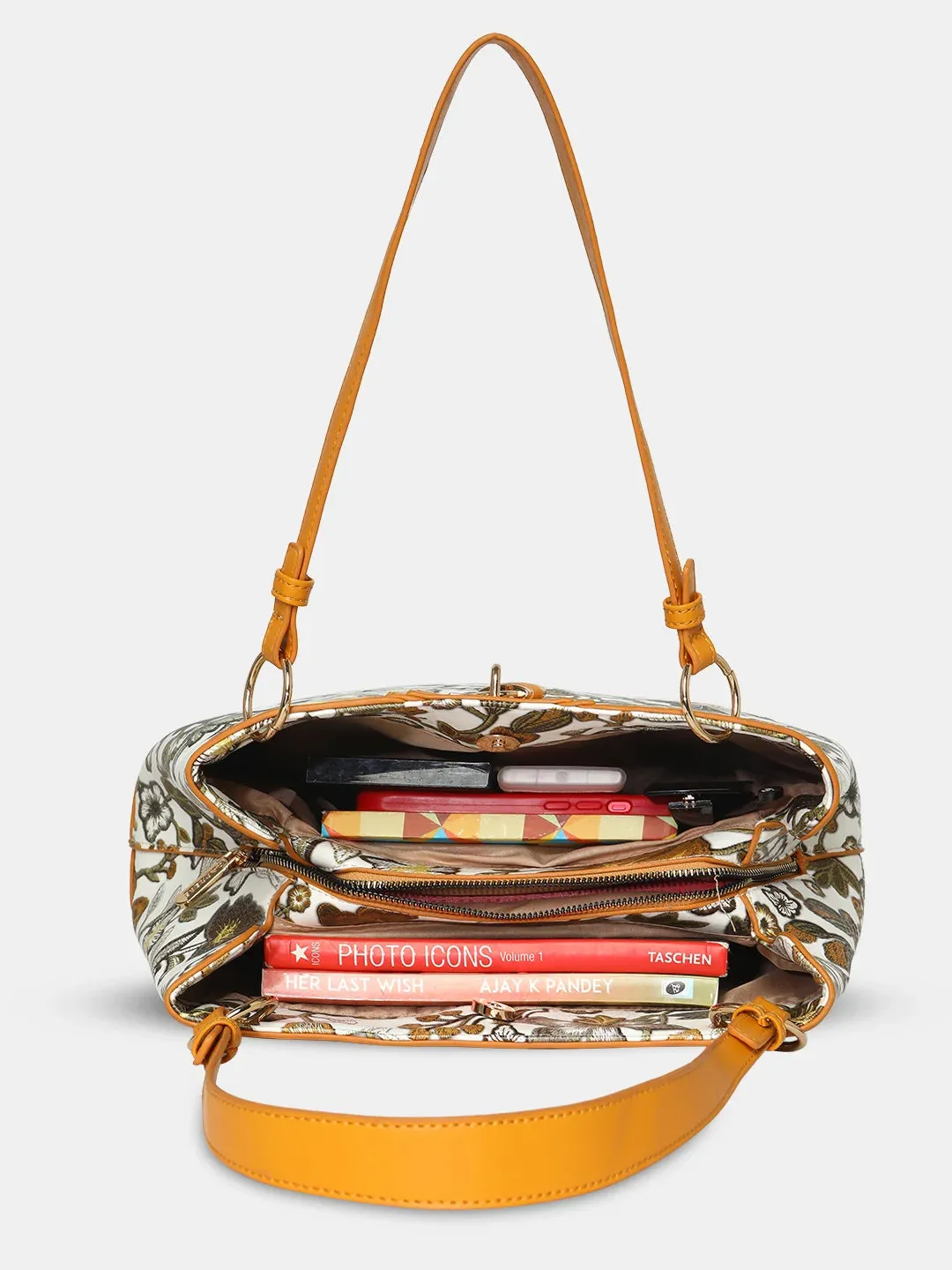 Caprese Wren Satchel Large Ochre