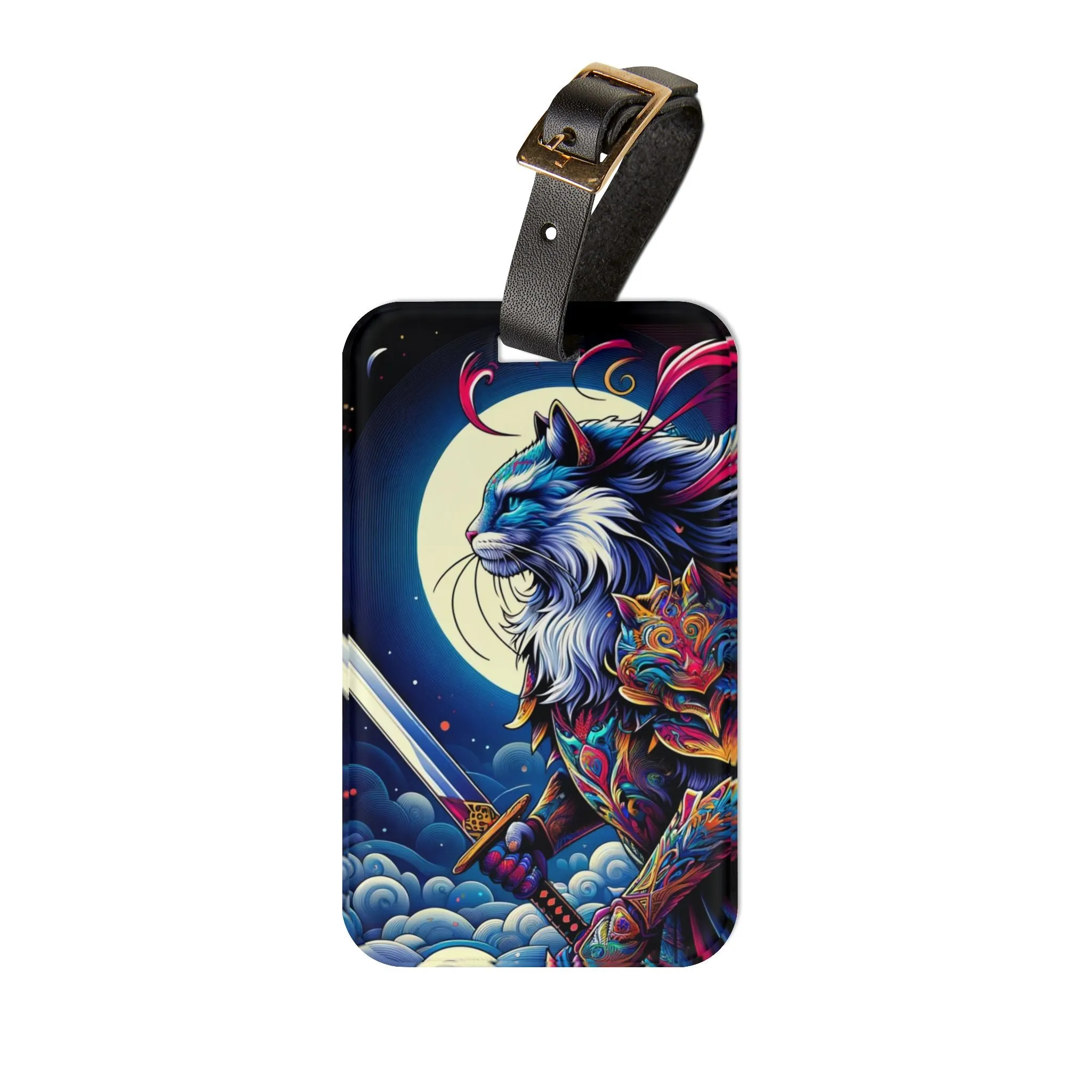 Cat Warrior - Luggage Tag - Travel Gift