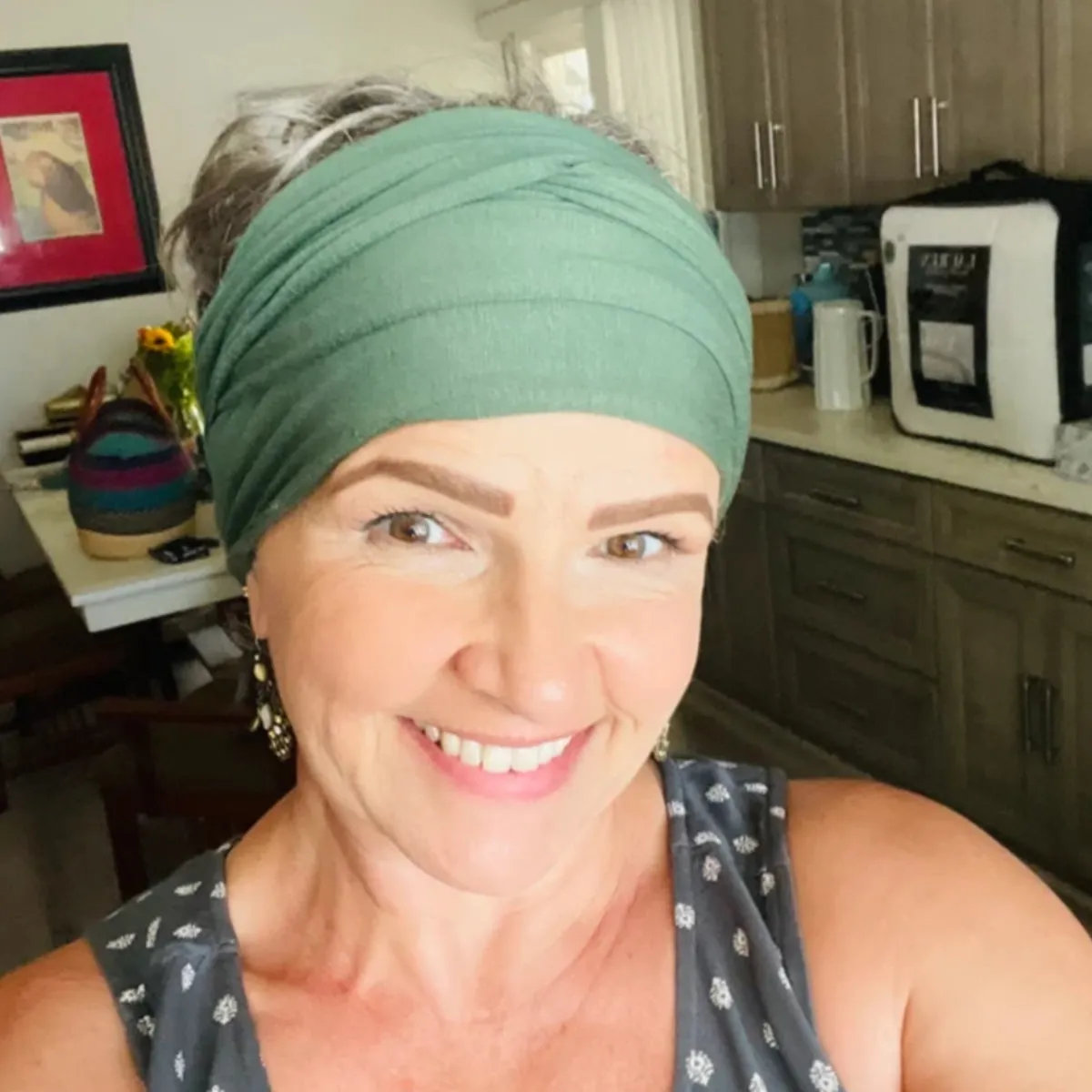 CELADON GREEN Head Scarf