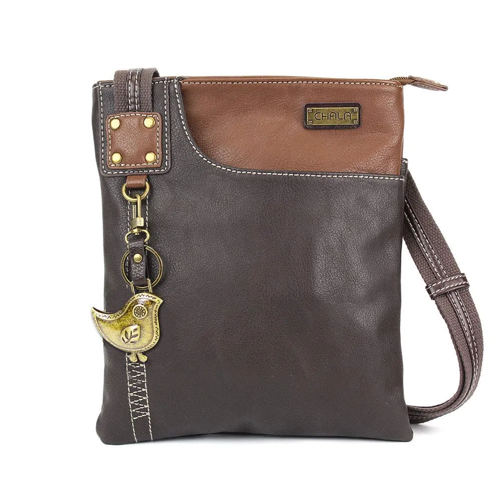 Chala Swing Pack Cell Phone Crossbody Purse with Mini Keychain- 3 Colors (28 Styles)