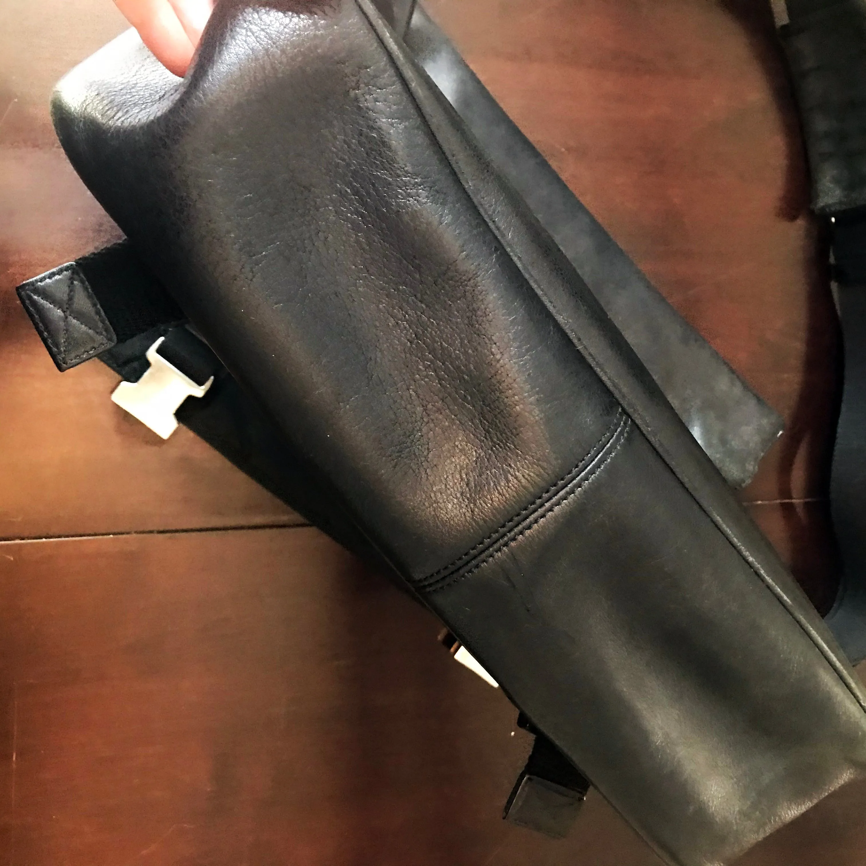 Coach Black Leather Messenger Bag