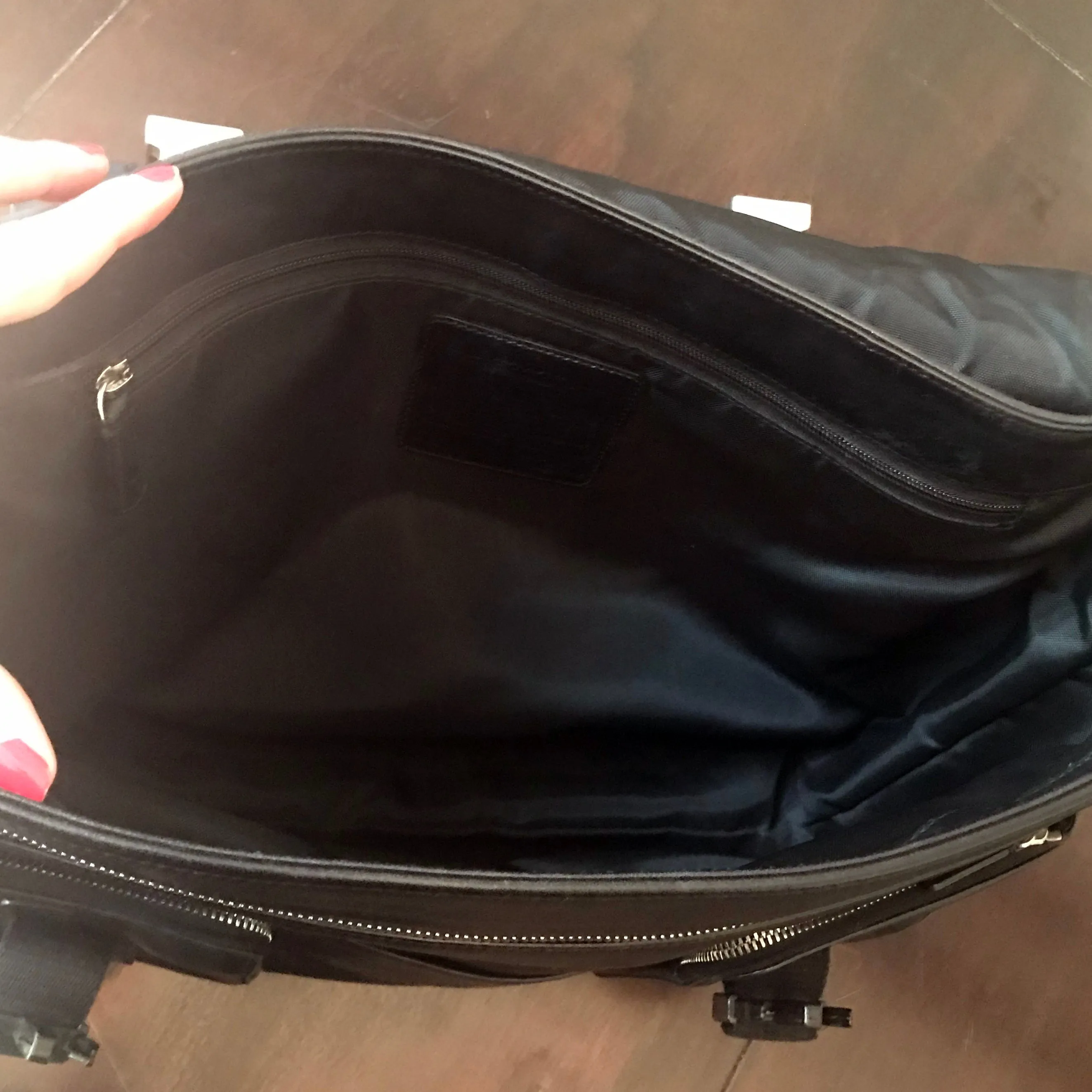 Coach Black Leather Messenger Bag