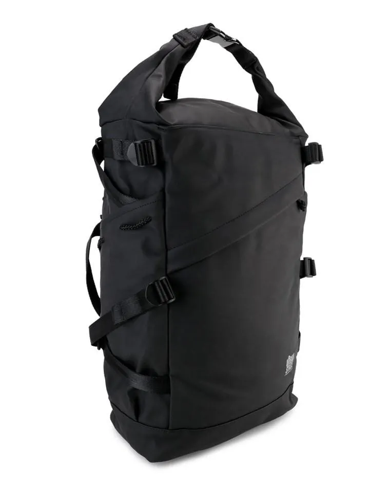 Coated Dry Foldover Backpack - Black