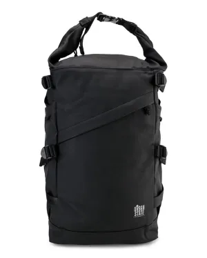 Coated Dry Foldover Backpack - Black