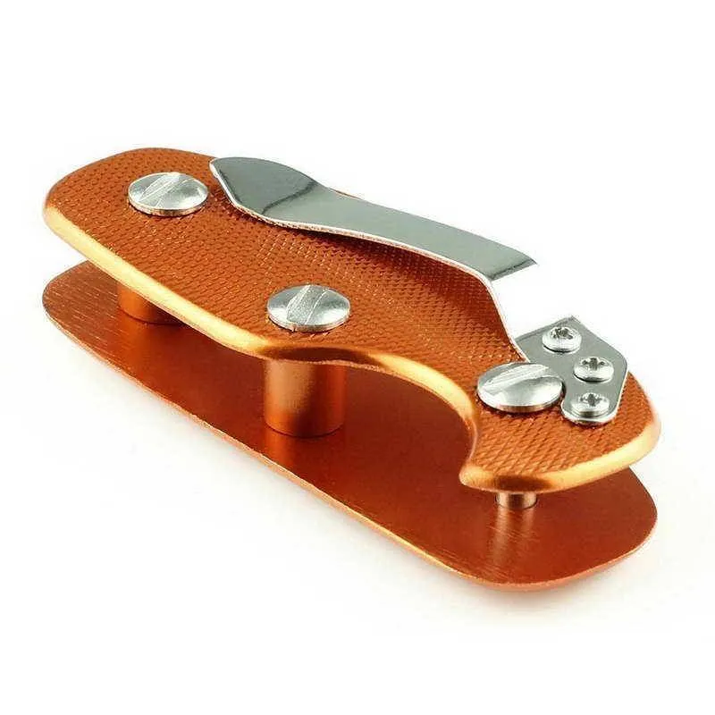 Compact Aluminium EDC Keychain Organizer - Lightweight Folding Design