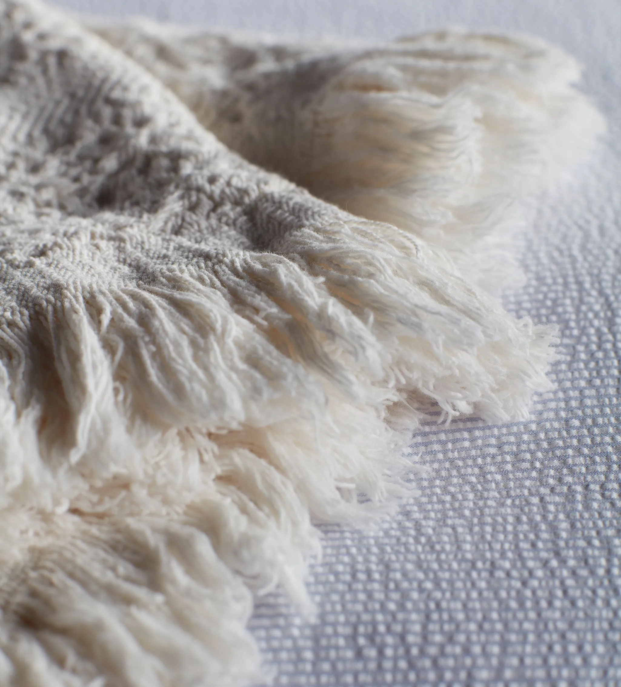 Cream Filipa 100% Cotton Throw