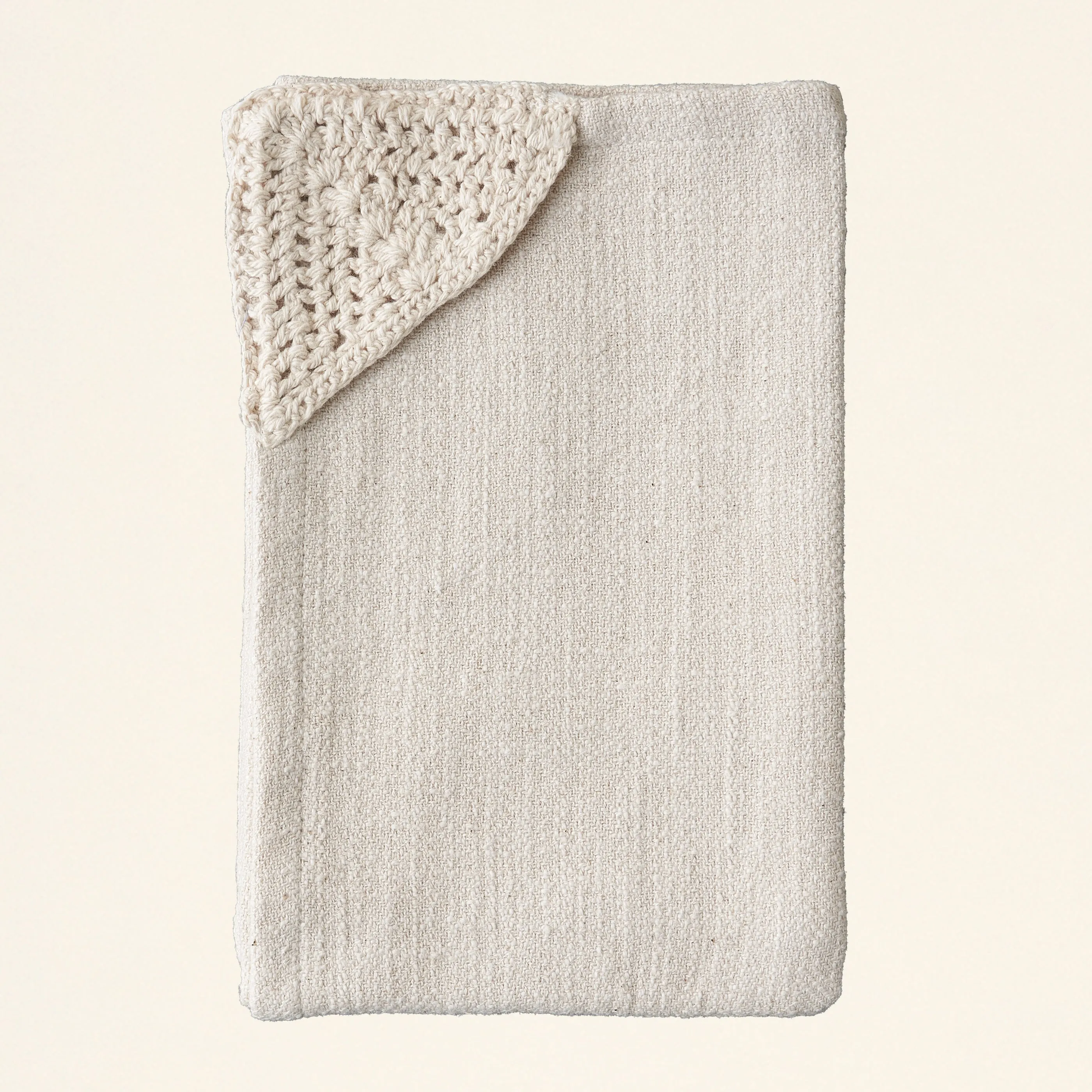 Crochet Corner Tea Towels - Set of 2