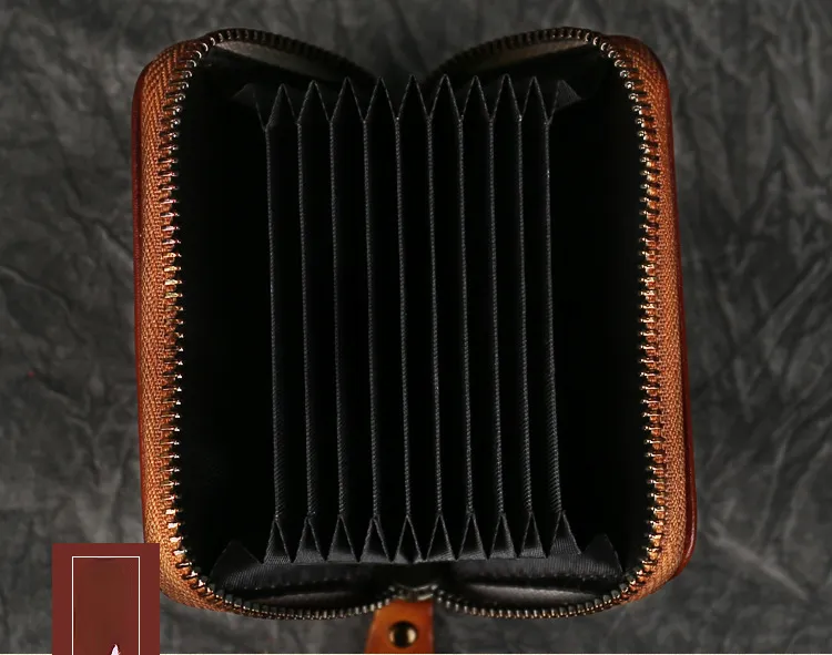 Cute Leather Zipper Small Wallet 5422