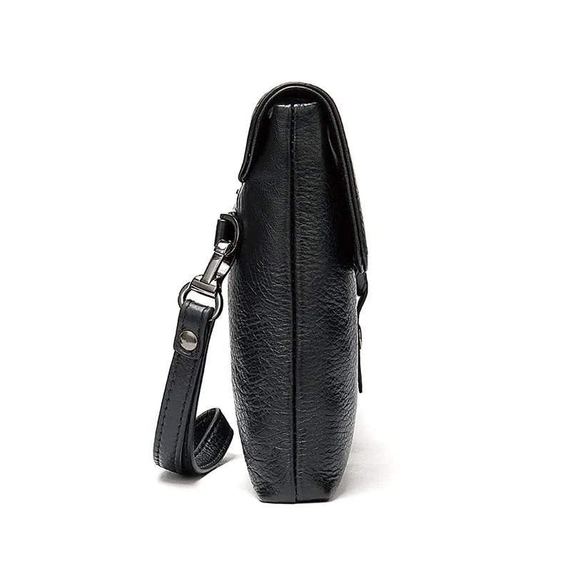 Elegant Edge Leather Clutch