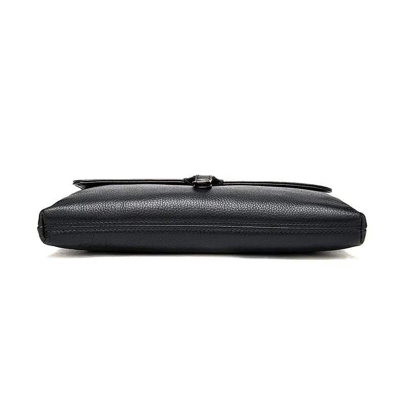 Elegant Edge Leather Clutch