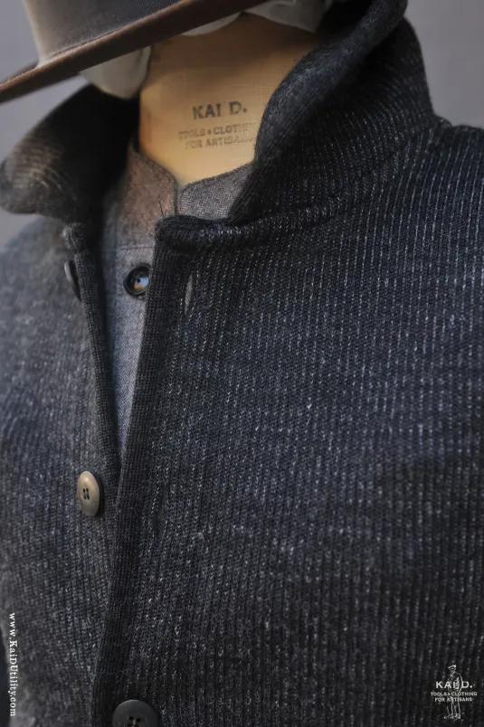 Emile Knit Jacket - Charcoal - M