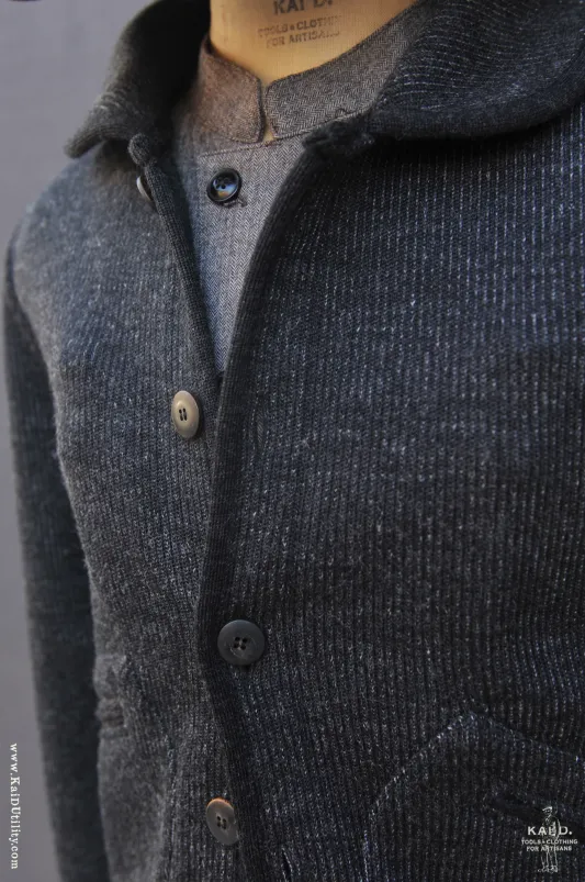 Emile Knit Jacket - Charcoal - M