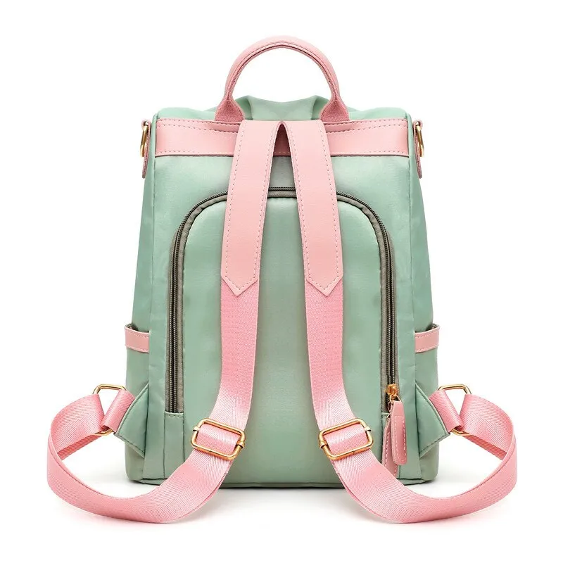 Fashion Backpack Women Candy Color Shoulder Bag Oxford Cloth School Bag For Teenage Girl Children Backpacks Travel Knapsack Bag