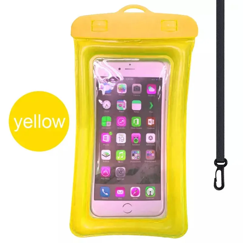 Floating Waterproof Swim Bag Phone Case – Fits iPhone 11/12/13/14 Pro Max, Samsung S23/S22, Xiaomi 13, Huawei P30/20 Lite
