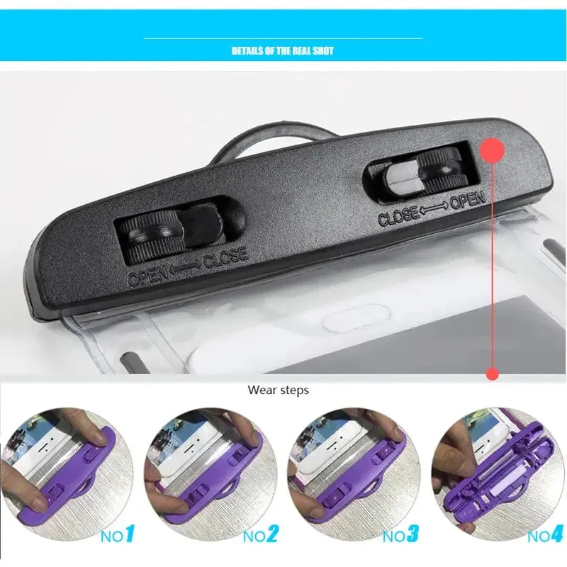 Floating Waterproof Swim Bag Phone Case – Fits iPhone 11/12/13/14 Pro Max, Samsung S23/S22, Xiaomi 13, Huawei P30/20 Lite