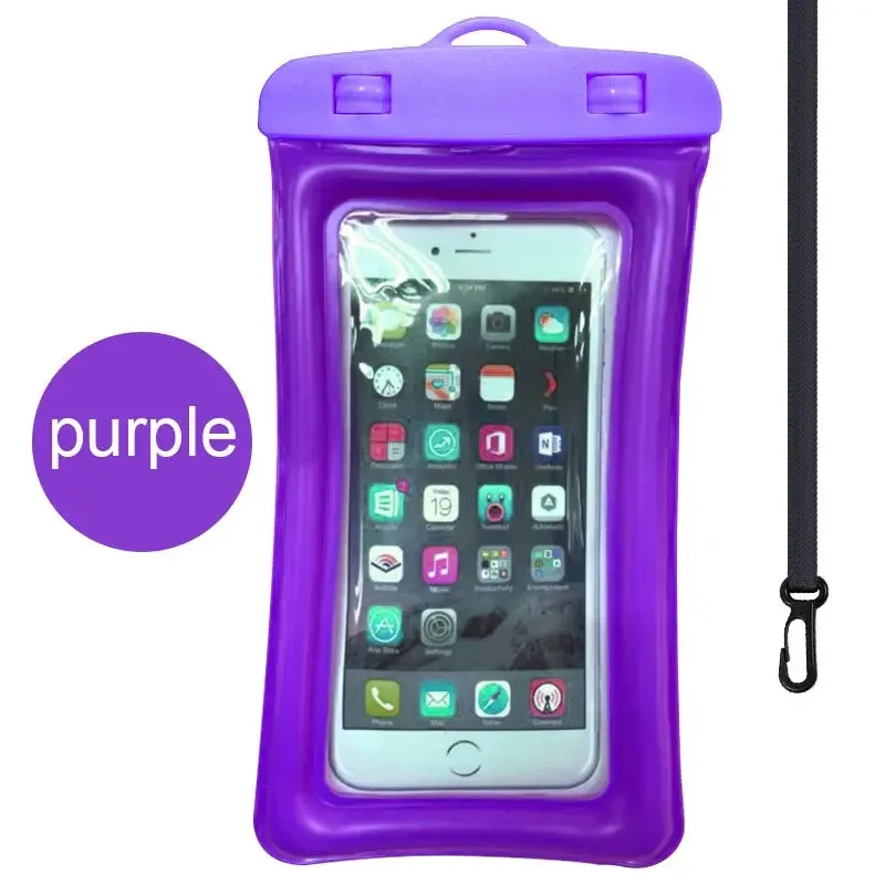 Floating Waterproof Swim Bag Phone Case – Fits iPhone 11/12/13/14 Pro Max, Samsung S23/S22, Xiaomi 13, Huawei P30/20 Lite