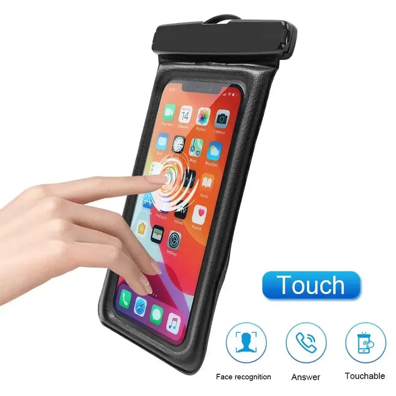 Floating Waterproof Swim Bag Phone Case – Fits iPhone 11/12/13/14 Pro Max, Samsung S23/S22, Xiaomi 13, Huawei P30/20 Lite