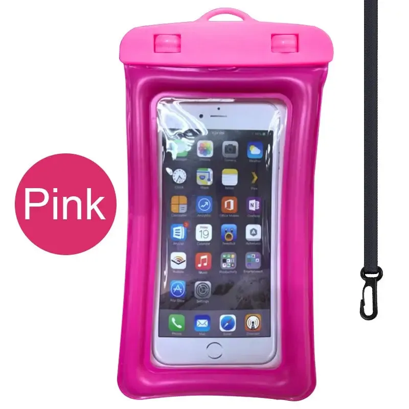 Floating Waterproof Swim Bag Phone Case – Fits iPhone 11/12/13/14 Pro Max, Samsung S23/S22, Xiaomi 13, Huawei P30/20 Lite