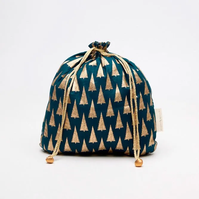 Forest Trees Reusable Cotton Gift Bags by Paper Mirchi