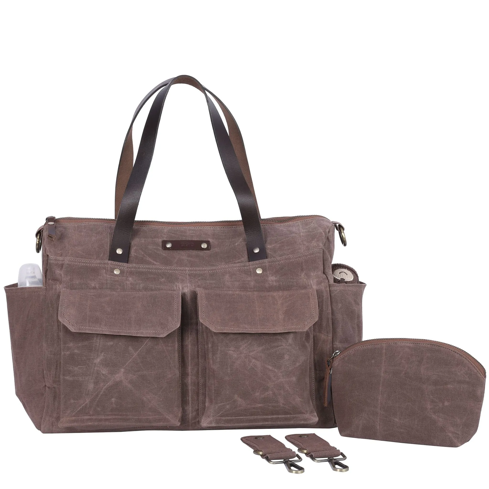 Generic: Pipa Large Waterproof Diaper Bag with Pouch and Stroller Clips