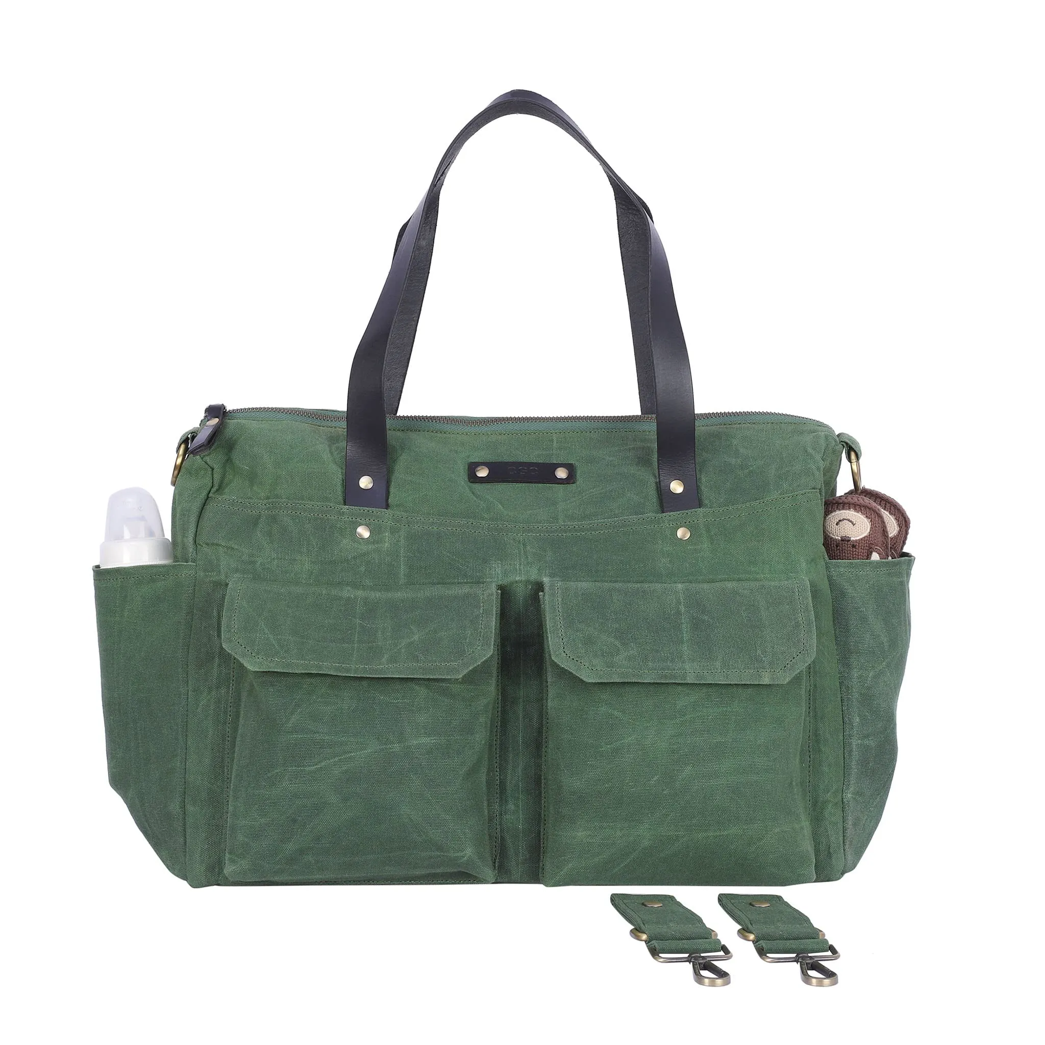 Generic: Pipa Large Waterproof Diaper Bag with Pouch and Stroller Clips