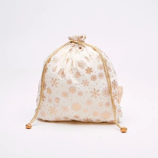 Gold Frost Reusable Cotton Gift Bags by Paper Mirchi