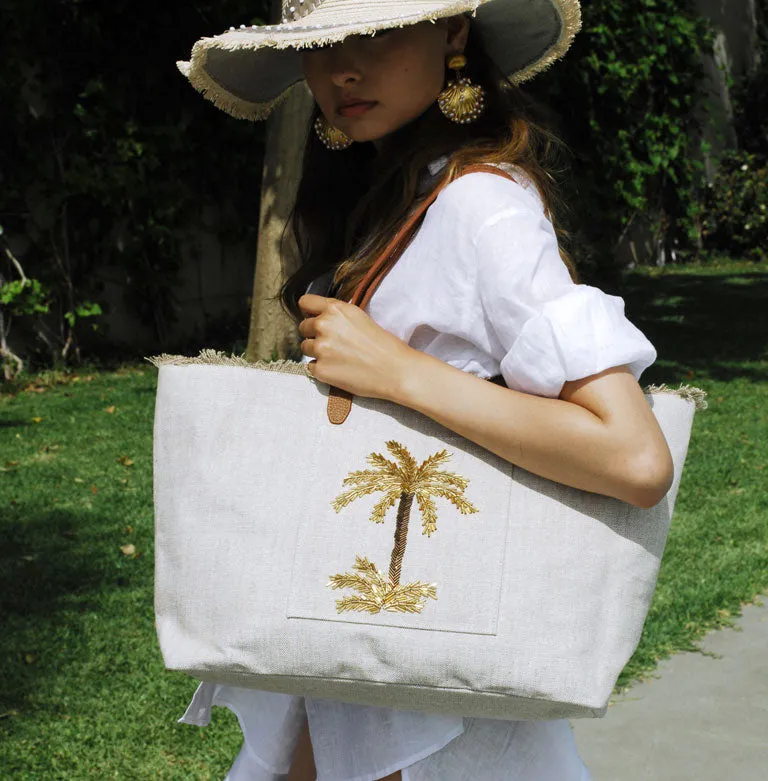 GOLD PALM TRAVEL BAG