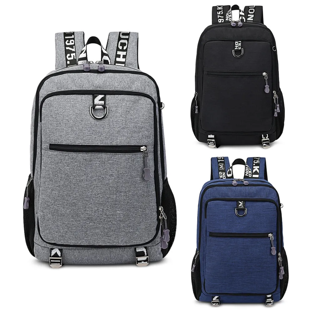 Guapabien Large Capacity Men's Travel Laptop Backpack with USB Charging Port
